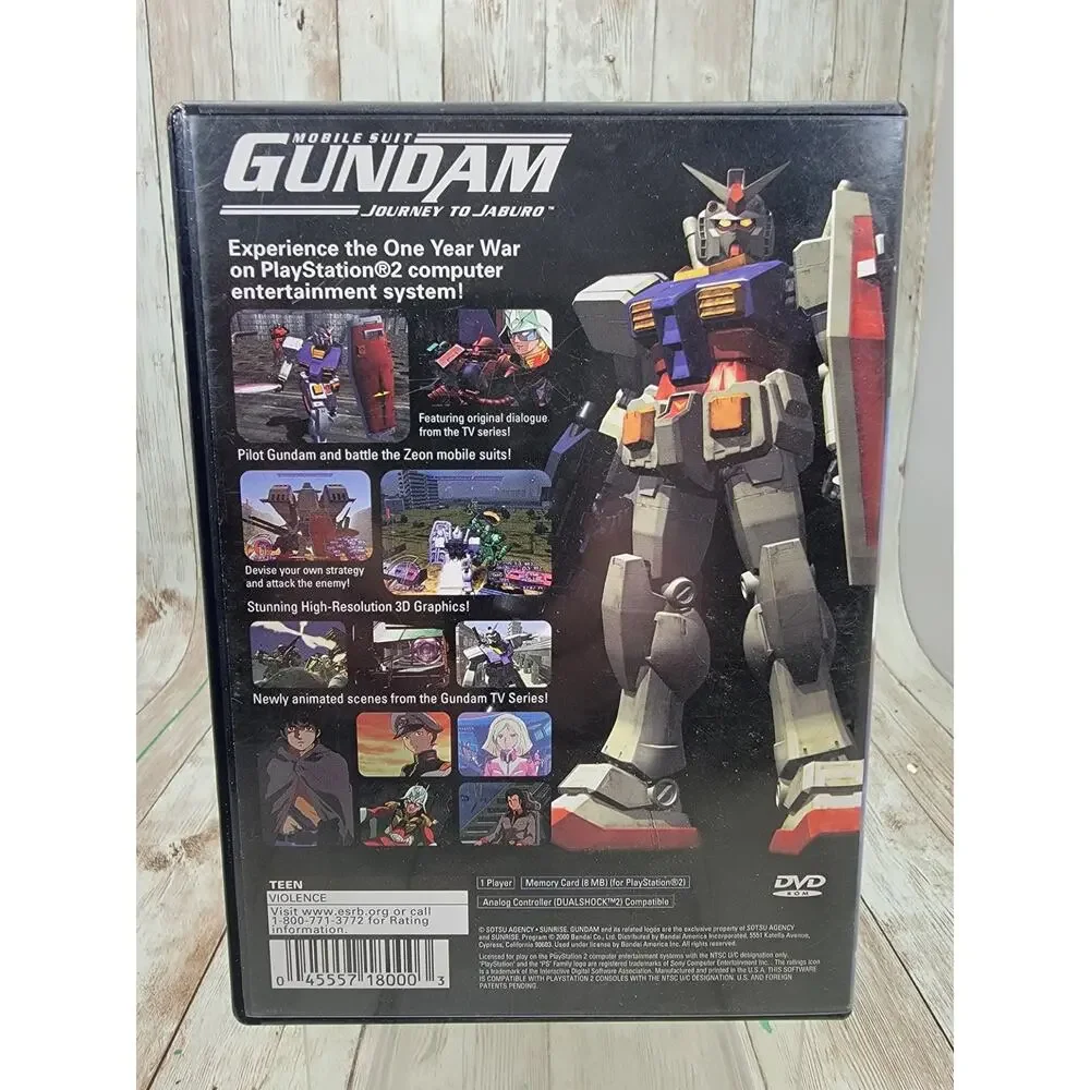 Mobile Suit Gundam: Journey to Jaburo Sony PlayStation 2, 2001 PS2 Complete CIB